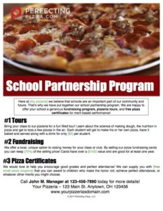 School Partnership Program Flyer for School