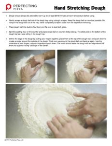 a hand stretching dough how to guide