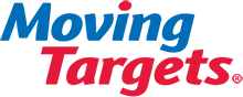 Moving Targets logo in red and blue text.