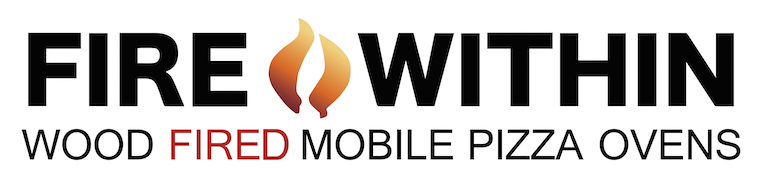 Fire Within Logo - with text "Fire Within Wood Fired Mobile Pizza Ovens" along with a flame